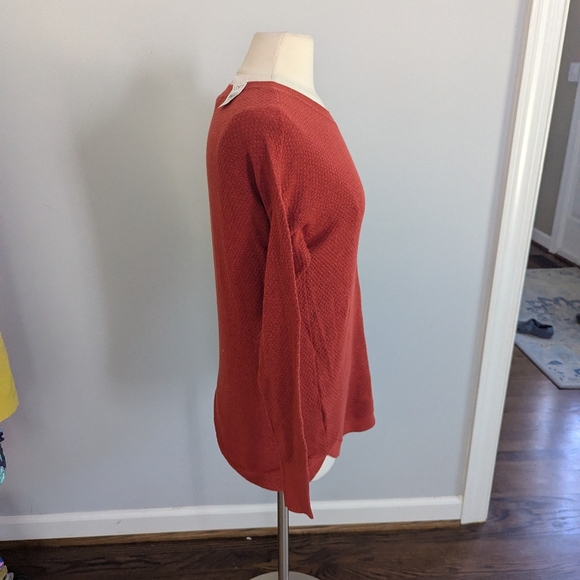 NEW Women's Loft Burnt Orange Sweater XS Oversized - Picture 4 of 6